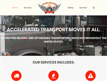 Tablet Screenshot of acceleratedtransport.net